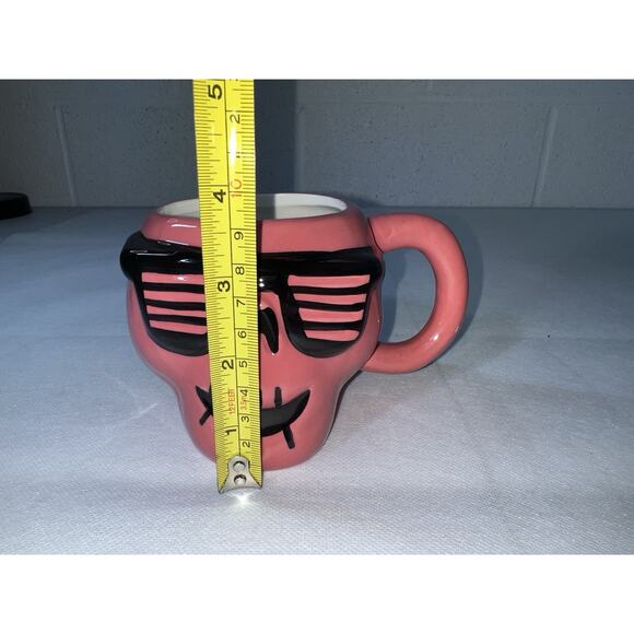 Hyde & Eek Pink Skull Earthenware Coffee Cups Mugs Target Set Of 2 - Picture 2 of 8